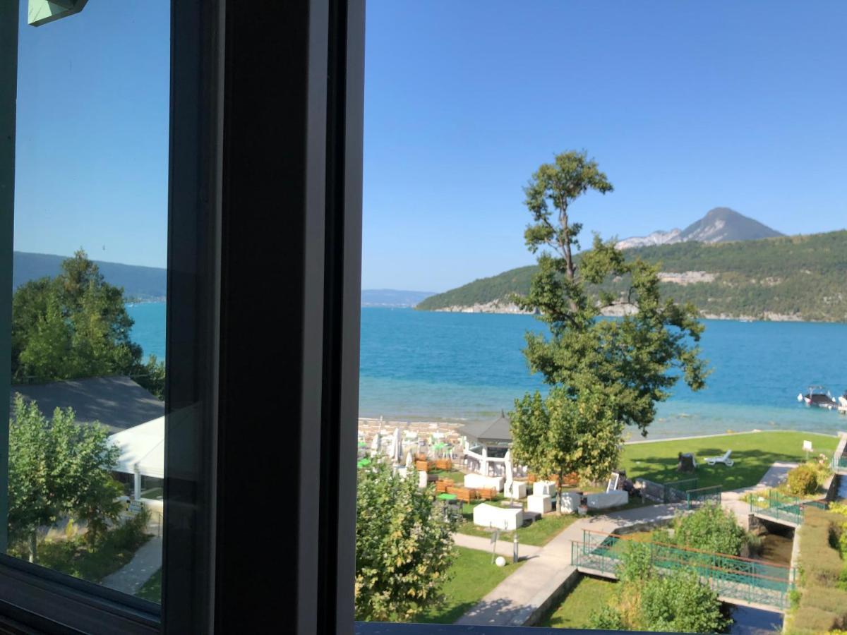Panoramique Lac d'Annecy: Atypique Résidence avec Plage Privée Duingt Exterior photo