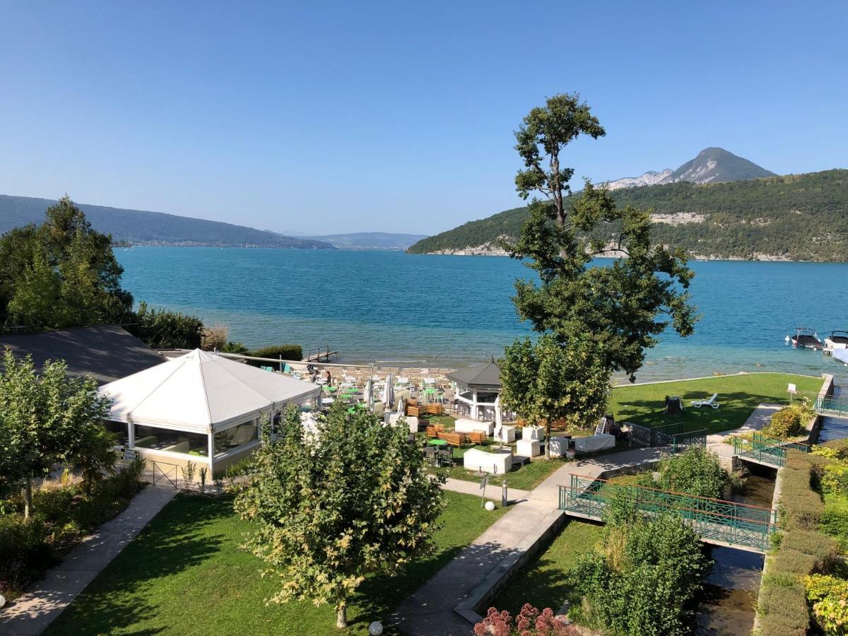 Panoramique Lac d'Annecy: Atypique Résidence avec Plage Privée Duingt Exterior photo